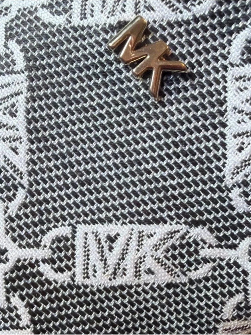 Michael Kors Black & Cream Logo Espadrille Slip-On